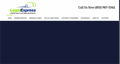 Desktop Screenshot of legalexpressusa.com