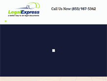 Tablet Screenshot of legalexpressusa.com